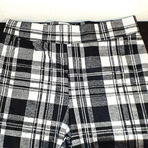 Plaid straight pants